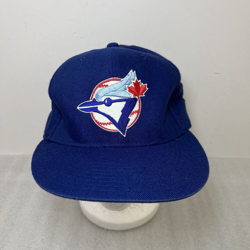 Vintage 90s Toronto Blue Jays Hat New Era Diamond Pro Model 7 1/2 Wool USA